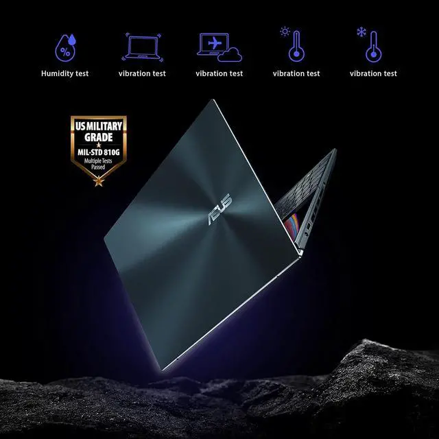 Alt view image 4 of 6 - ASUS ZenBook Pro Duo 15 OLED 15.6" 4K UHD Touch, Intel Core i9-12900H, RTX 3070 Ti, 32GB RAM, 2TB PCIe SSD, Windows 11 Pro, Blue
