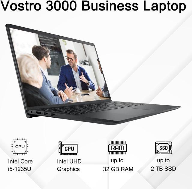 Alt view image 2 of 5 - Dell Vostro 3000 Series 3520 Business Laptop, 15.6" FHD 1920 * 1080 Non-touch 120Hz, Intel Core i5-1235U, Intel UHD Graphics, 32GB DDR4 RAM, 1TB PCIe M.2 SSD, Wi-Fi 5, Windows 11 Pro, Black