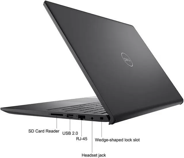 Alt view image 2 of 4 - Dell Vostro 3520 Business Laptop, 15.6" FHD 120Hz Display, Intel Core i5-1235U (Beats i7-1195G7), 16GB RAM, 512GB SSD, SD Card Reader, Webcam, HDMI, RJ-45, Wi-Fi, Windows 11 Pro, Black