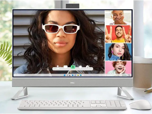 Alt view image 4 of 6 - Dell Inspiron All-in-One Touchscreen Desktop, 23.8" FHD Display, Intel Core i7-1355U, 32GB RAM, 1TB SSD + 2TB HDD, IR Camera, SD Card Reader, Wi-Fi 6, Wireless KB & Mouse, Win 11 Pro