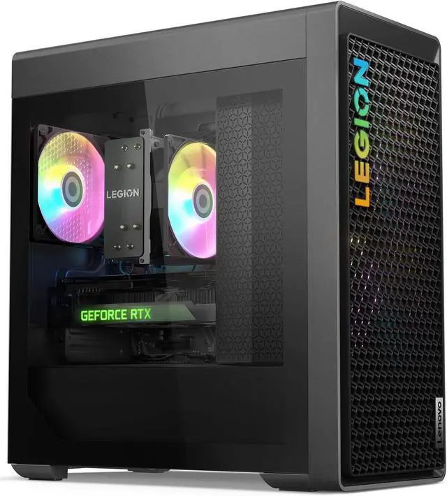 Alt view image 3 of 7 - LENOVO Legion T5 Gaming Desktop, Intel Core i7-13700F, GeForce RTX 4070, 32GB DDR5 RAM, 2TB SSD, Wired KB & Mouse, DP Port, HDMI, RJ45, Wi-Fi 6, Windows 11 Pro
