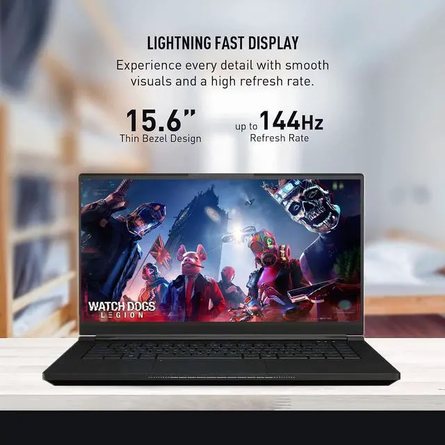 Alt view image 4 of 6 - NUC Intel NUC X15 Gaming Laptop, 15.6" FHD 144Hz Display, Intel Core i7-12700H, Intel Arc A550M Graphics, 16GB DDR5 RAM, 1TB SSD, IR Webcam, RGB Backlit Keyboard, HDMI, RJ-45, Wi-Fi 6, Windows 11 Pro