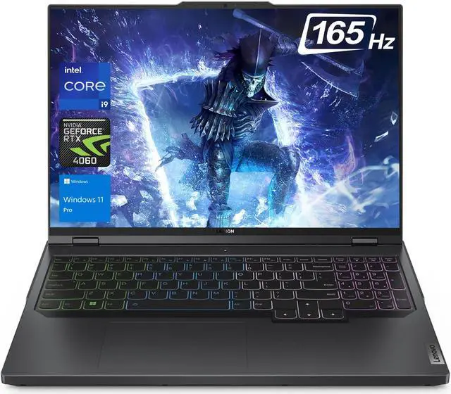 Alt view image 2 of 7 - Lenovo Legion Pro High-Performance Gaming Laptop, 16" WQXGA Display, Intel Core i9-13900HX, NVIDIA GeForce RTX 4060, 32GB RAM, 1TB SSD, Backlit KB, Wi-Fi 6, Win 11 Home