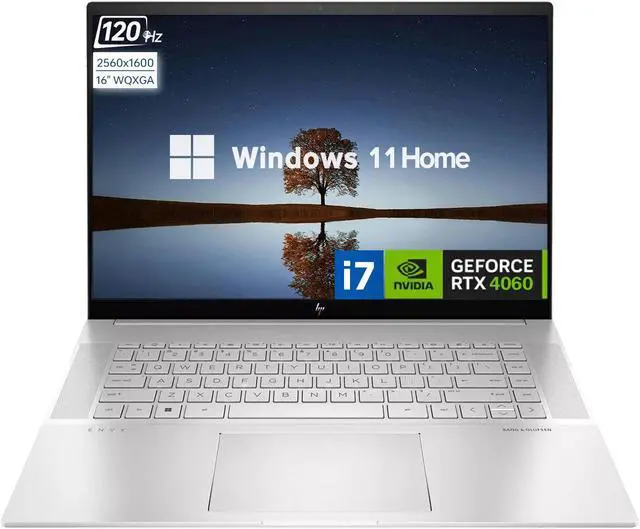 Main image of HP Envy 16-h1053dx Daily Traditional Laptop, 16" WQXGA 2560*1600 Touchscreen 120Hz, Core i7-13700H, GeForce RTX 4060, 64GB DDR5 RAM, 4TB PCIe M.2 SSD, Wi-Fi 6, Windows 11 Home, Silver