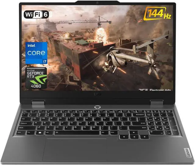 Main image of Lenovo Newest LOQ i7 Gaming Laptop, 15.6" FHD 144Hz, Intel Core i7-13650HX, NVIDIA GeForce RTX 4060, 32GB DDR5 RAM, 2TB SSD, Backlit KB, RJ-45, Wi-Fi 6, Windows 11 Home, Grey