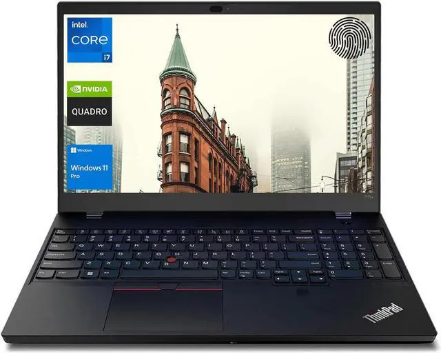 Main image of Lenovo ThinkPad P15v Gen 3 Business Laptop, 15.6" FHD Display, Intel Core i7-12700H, NVIDIA Quadro T1200, 16GB DDR5 RAM, 1TB SSD, FP Reader, SD Card Reader, HDMI, Webcam, Wi-Fi 6, W11 Pro, Black