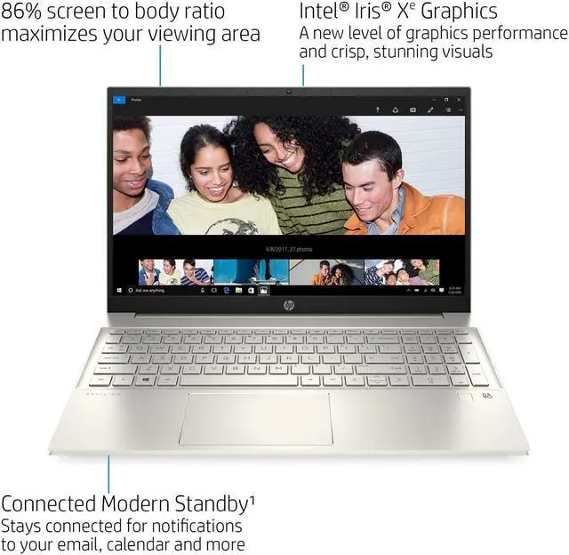 Alt view image 3 of 6 - HP Pavilion Daily Traditional Laptop, 15.6" FHD Touchscreen, Intel Core i7-1360P, 64GB RAM, 8TB SSD, Backlit KB, FP Reader, HDMI, Wi-Fi 6, Windows 11 Pro
