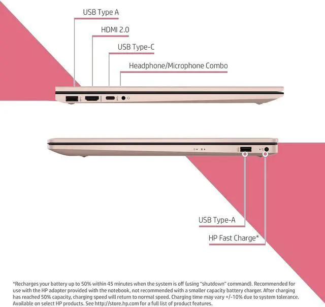 Alt view image 4 of 5 - HP Essential Daily Traditional Laptop, 17.3" FHD Display, Intel Core i7-1355U, 16GB RAM, 512GB SSD, Backlit KB, HDMI, FP Reader, Wi-Fi 6, Windows 11 Pro, Rose