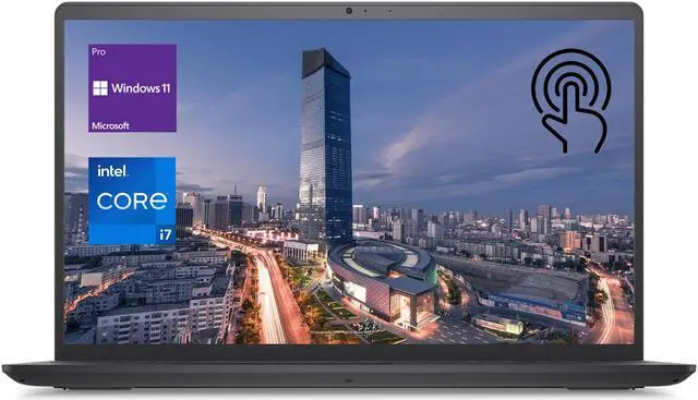 Main image of Dell Inspiron 3520 Business Laptop, 15.6" FHD Touchscreen, Intel Core i7-1255U, 16GB RAM, 1TB SSD, SD Card Reader, HDMI, Numeric KP, Wi-Fi, Windows 11 Pro