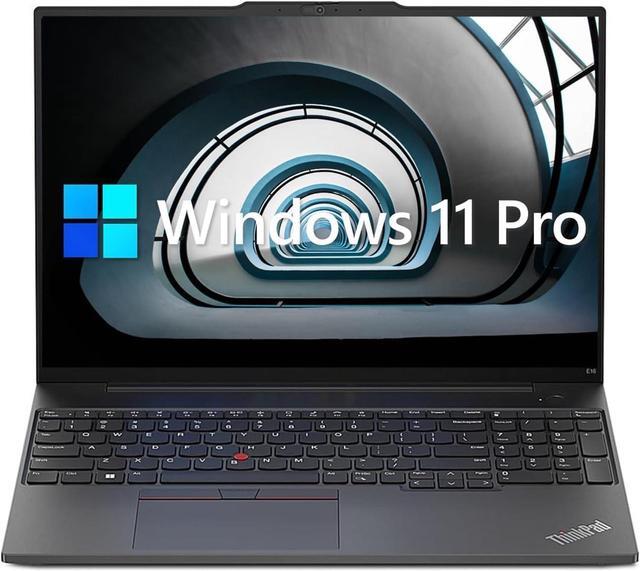 Main image of Lenovo ThinkPad E16 Business Laptop, 16" WUXGA Display, AMD Ryzen 5 7530U (Beat i7-1165G7), 16GB RAM, 512GB PCIe SSD, Webcam, HDMI, RJ-45, Fingerprint Reader, Wi-Fi 6, Windows 11 Pro, Black