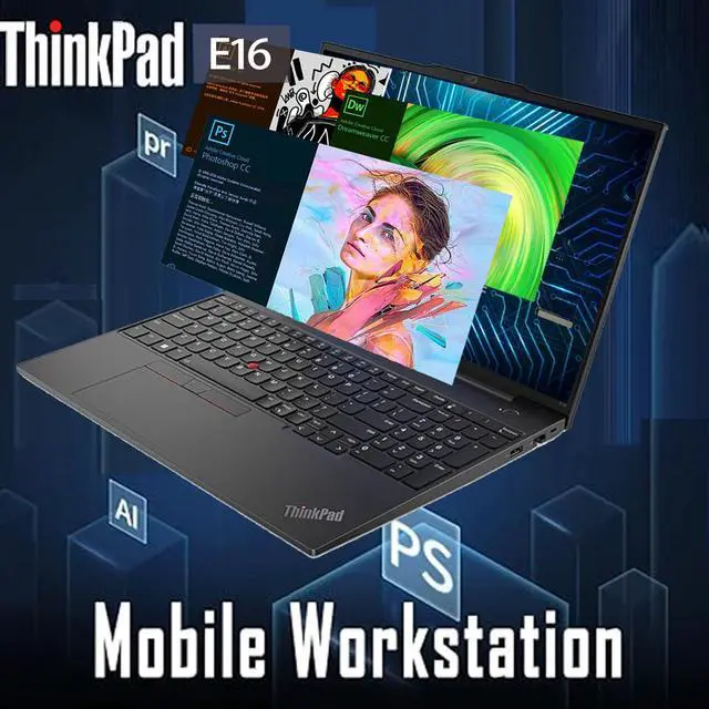 Main image of Lenovo Newest ThinkPad E16 Gen 1 16" Business Laptop, 13th Gen Core i5-13420H (Beat Ryzen 5 7530U), 24GB RAM, 1TB SSD, Backlit Keyboard, Wi-Fi 6, Windows 11 Pro, Black