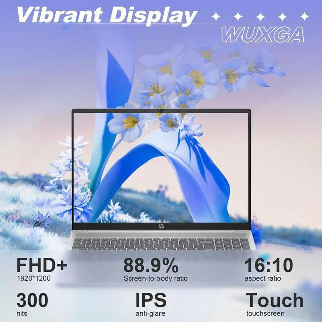 Alt view image 5 of 5 - HP Pavilion 16t-af000 Daily Laptop, 16" FHD+ Touchscreen, 10-Core Intel Core 7 150U, 32GB RAM, 1TB SSD, Wi-Fi 6, Backlit Keyboard, HDMI, Windows 11 Pro, Silver