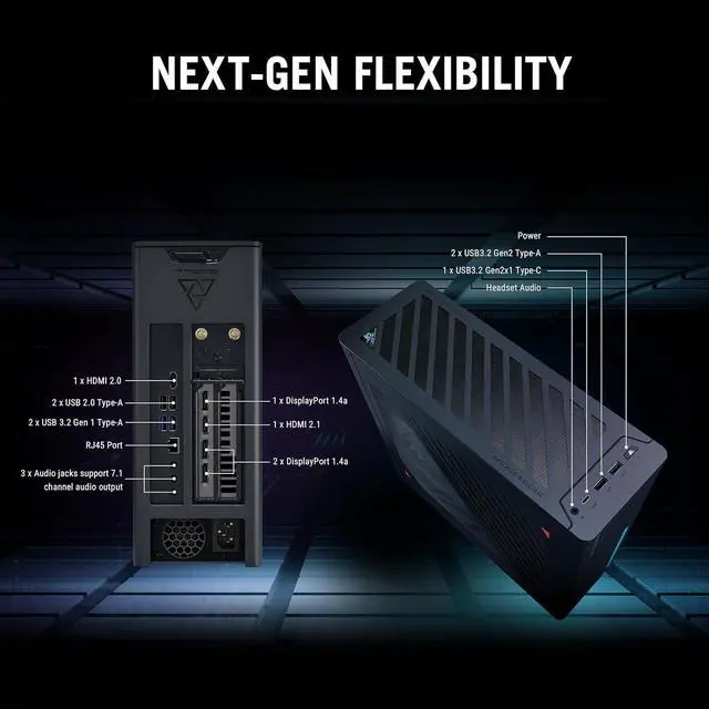 Alt view image 6 of 6 - ASUS ROG G22CH Intel i7-13700F, NVIDIA GeForce RTX 3060 12GB GDDR6 Gaming Desktop, 32GB DDR5 RAM, 1TB SSD, Air cooler, RGB Light, Wired KB with Mouse, Windows 11 Home