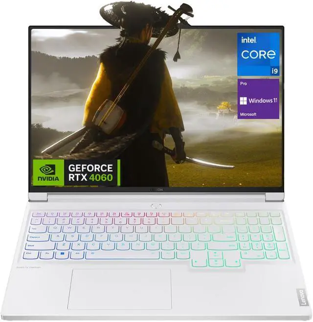 Main image of Lenovo Newest Legion Gaming Laptop, 16" 3.2k 3200x2000 165Hz, Intel HM770 Chipset, 64GB DDR5 RAM, 4TB SSD, Webcam, RGB Backlit Keyboard, Card Reader, Fingerprint Reader, Windows 11 Pro, White