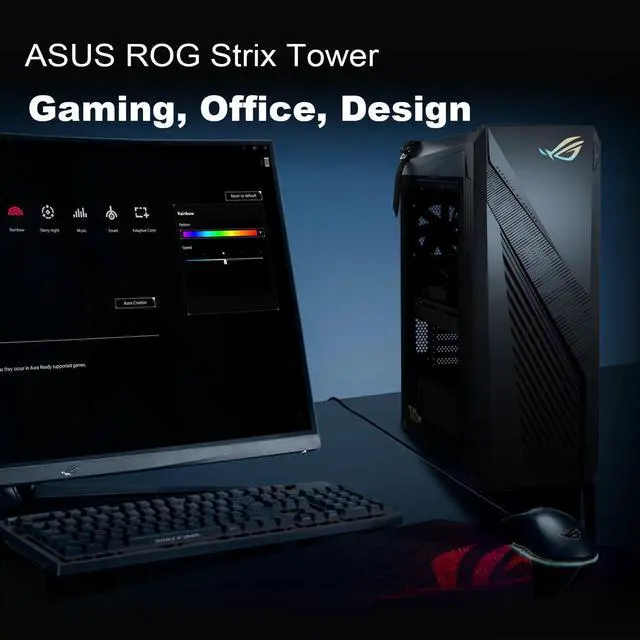 Alt view image 6 of 6 - ASUS ROG Strix Newest Intel i7 RTX 4070 Gaming Desktop, Intel i7-14700KF, NVIDIA GeForce RTX 4070, 64GB RAM, 1TB SSD, Wi-Fi 6, Wired K&M, Windows 11 Pro