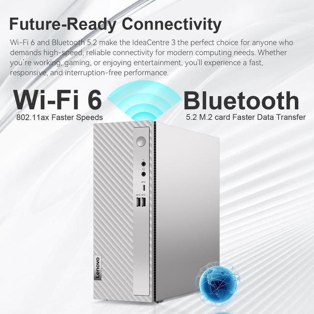 Alt view image 5 of 6 - Lenovo IdeaCentre Pro 3 i5 Desktop, Intel i5-14400,7-in-1 Card Reader, 32GB RAM, 1TB SSD, Wi-Fi 6, VGA, Wired KB & Mouse, Windows 11 Pro