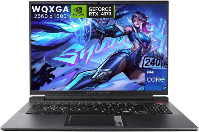 Main image of ThundeRobot ZERO 16 i9 RTX 4070 Gaming Laptop, 16" WQXGA 240Hz Dislpay, Intel Core i9-13900HX, NVIDIA GeForce RTX 4070, 32GB DDR5 RAM, 2TB SSD, Backlit KB, HDMI, RJ-45, Wi-Fi 6, Win 11 Home