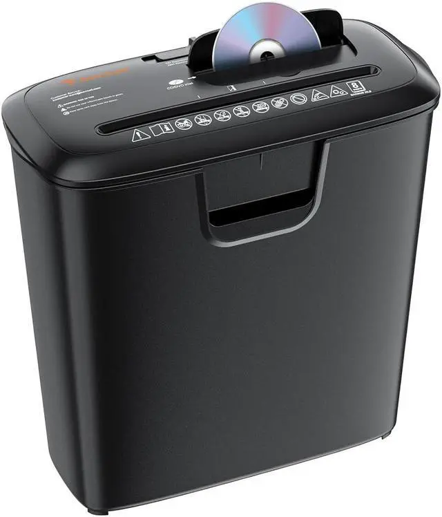 Main image of Bonsaii Paper Shredder for Home Use, 8-Sheet StripCut Home Office Shredder, CD/Credit Card Shredder Machine with Overheat Protection, 3.4 Gallons Wastebasket
