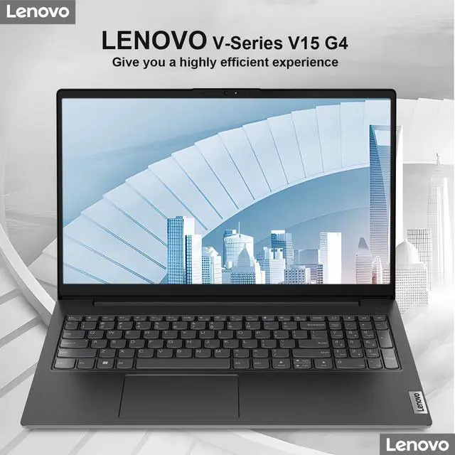 Alt view image 3 of 6 - Lenovo V15 Business Laptop, 15.6" FHD, AMD Ryzen 7 7730U, 16GB RAM, 1TB SSD, Wi-Fi 6, HDMI, Type-C, Webcam, Windows 11 Pro, Black