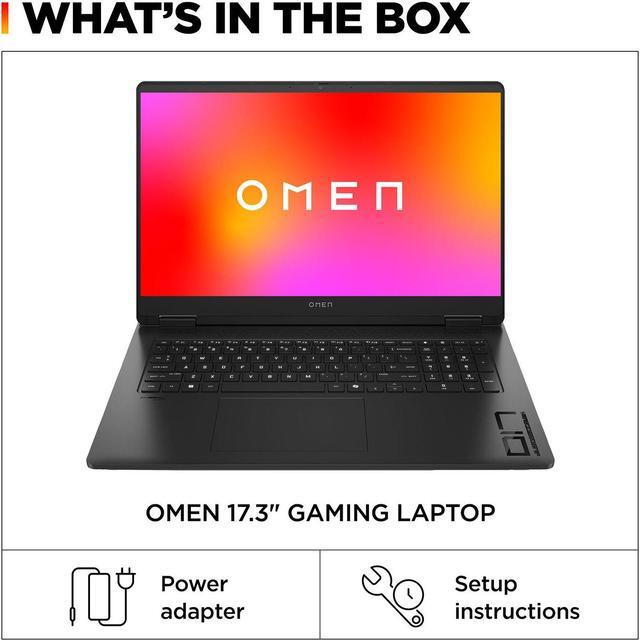 Alt view image 6 of 6 - HP Omen Gaming Laptop, 17.3" FHD 1920*1080 144Hz, AMD Ryzen 9 8945HS, NVIDIA GeForce RTX 4060, 64GB DDR5 RAM, 4TB + 4TB SSD,  RGB Backlit Keyboard, Webcam, Wi-Fi 6, Windows 11 Home, Black