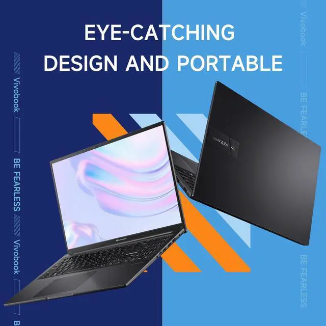 Alt view image 3 of 7 - ASUS Vivobook 16 F1605 Laptop, 16" WUXGA Display, Intel Core i7-1355U, 40GB RAM, 1TB SSD, Numeric Keypad, Wi-Fi, Windows 11 Home, Black