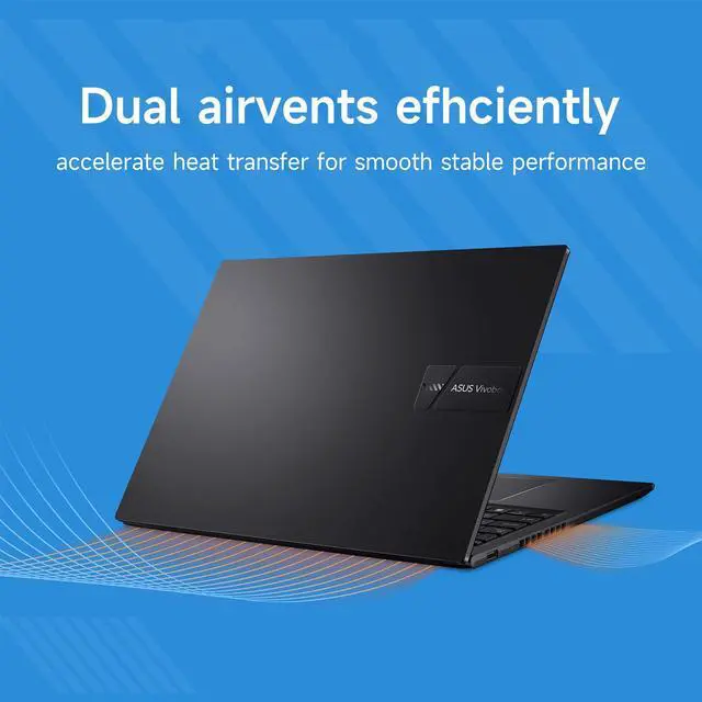Alt view image 4 of 7 - ASUS Vivobook 16 F1605 Laptop, 16" WUXGA Display, Intel Core i7-1355U, 40GB RAM, 1TB SSD, Numeric Keypad, Wi-Fi, Windows 11 Home, Black