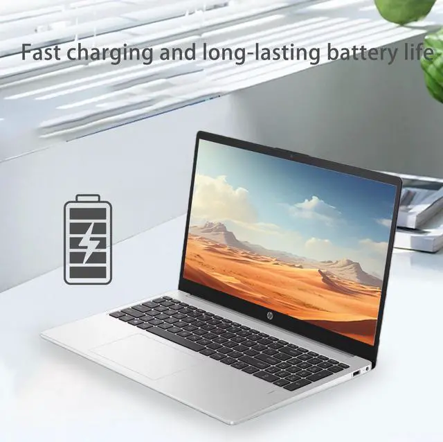 Alt view image 6 of 6 - HP 255 G10 Business Laptop, 15.6" FHD Display, AMD Ryzen 5 7530U, 32GB RAM, 1TB SSD, Numeric Keypad, Webcam, HDMI, Wi-Fi 6, Windows 11 Pro, Grey