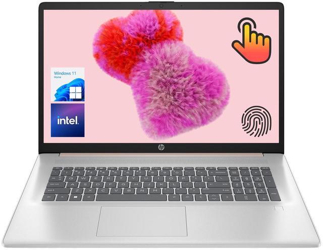 Main image of HP Essential 17t Daily Laptop, 17.3-inch Touchscreen, 8 core Intel Processor, 32GB RAM, 1TB SSD, Fingerprint Reader, Wi-Fi 6, Windows 11 Home, Rose
