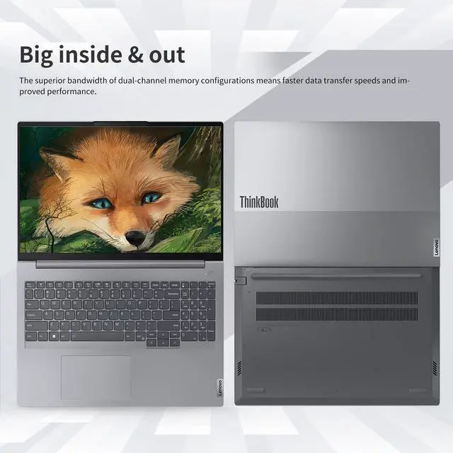 Alt view image 4 of 7 - Lenovo ThinkBook 16 Business Laptop, 16" FHD+ Display, Intel Core i5-13420H, 32GB DDR5 RAM, 1TB SSD, HDMI, SD Card Reader, HD 720p with Privacy Shutter, Wi-Fi 6, Windows 11 Pro, Grey