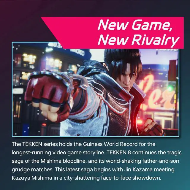 Alt view image 4 of 5 - BANDAI TEKKEN 8 Premium Collector's Edition - Steam Code, Jin Figurine, 8 Cards, Gold Suit Pack, Avatar Costumes & Skins, Exclusive Digital Content