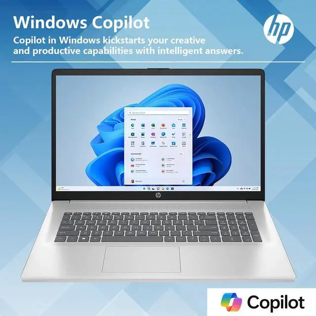 Alt view image 4 of 7 - HP Premium-Performance Daily Use Laptop, 17.3" FHD 1920*1080, AMD Ryzen 5 7430U, 8GB RAM, 512GB SSD, Wi-Fi 6, Webcam, HDMI, Windows 11 Home, Silver