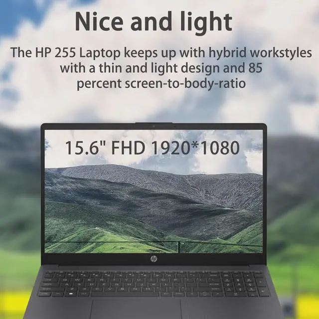 Alt view image 4 of 5 - HP 255 G10 Business Laptop, 15.6" FHD IPS Display, Intel Core i5-1334U (Up to 4.6 GHz), 32GB RAM, 1TB SSD, Webcam HDMI Wi-Fi 6, Windows 11 Home, Dark Grey