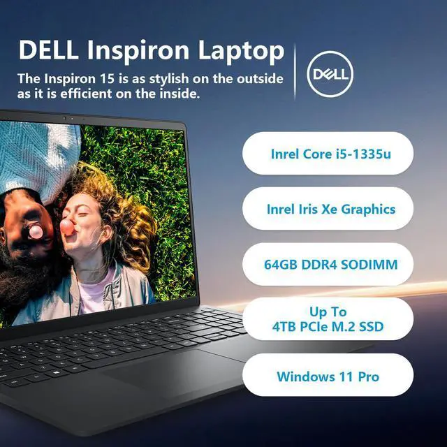 Alt view image 2 of 7 - Dell Inspiron Pro 15 3530 Touch Business Laptop, 15.6 FHD Backlit Touchscreen, Intel i5-1335U (Beats i7-1255U), 16GB RAM 1TB SSD, Wi-Fi 6, Bundle with PCO Notebook Folding Radiator Laptop Cooler