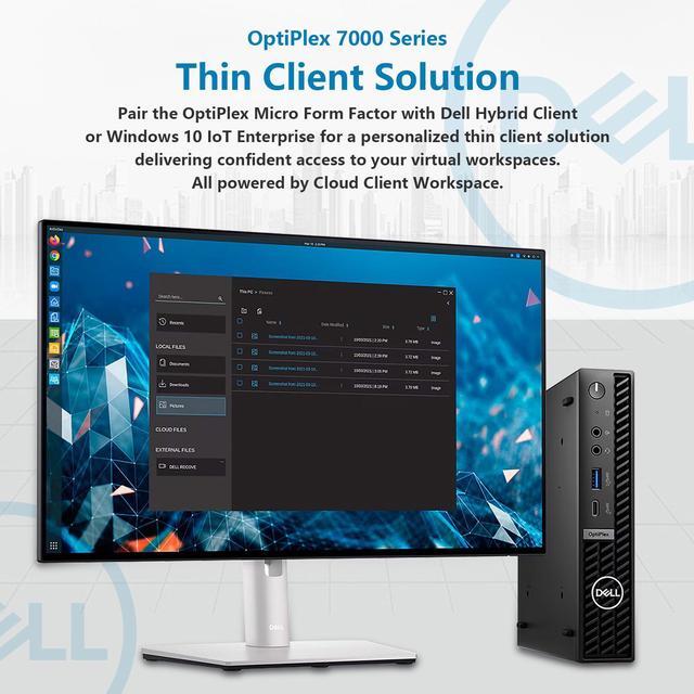Alt view image 6 of 7 - Dell OptiPlex Micro Plus 7020 Mini Business Desktop, 14th Gen Intel 14-Core i5-14500, 64GB DDR5 RAM, 2TB SSD, DP Port, Wireless Keyboard and Mouse, Wi-Fi 6, Windows 11 Pro with AI Copilot, Black