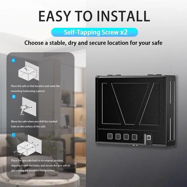 Alt view image 5 of 6 - Bonsaii Safe, 0.6 Cubic Safe Box with Electronic Keypad, Removable Shelf, for Valuables Jewelry and Documents in Home, Hotel, or Business, 9.84" x 13.78" x 9.84" Inches