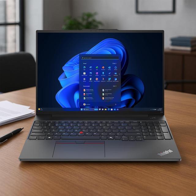 Alt view image 7 of 7 - Lenovo ThinkPad E16 Gen 2 Business Laptop, 16" WUXGA, AMD Ryzen 7 7735U up to 4.75GHz, 16GB DDR5 RAM, 512GB SSD, Fingerprint, Backlit, HDMI, Wi-Fi 6, Win 11 Pro