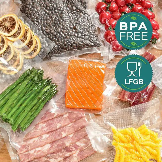 Alt view image 5 of 7 - Bonsenkitchen Vacuum Sealer Rolls, 2 Packs 8"x20': BPA-Free, Durable Commercial-Grade Rolls for Customized Food Preservation & Sous Vide Cooking