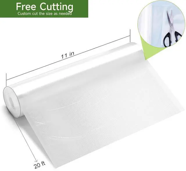Alt view image 2 of 7 - Bonsenkitchen Vacuum Sealer Roll Bags, 11"x50' 2-Pack, BPA-Free, Commercial-Grade, Customizable Rolls for Versatile Food Storage & Sous Vide Solutions