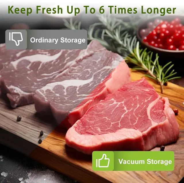 Alt view image 4 of 7 - Bonsenkitchen Vacuum Sealer Roll Bags, 11"x50' 2-Pack, BPA-Free, Commercial-Grade, Customizable Rolls for Versatile Food Storage & Sous Vide Solutions