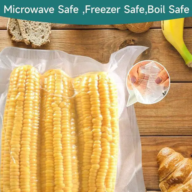 Alt view image 2 of 7 - Bonsenkitchen Vacuum Sealer Rolls, 6-Pack (3 x 11"x20' + 3 x 8"x20'), BPA-Free Commercial Grade, Customizable for Food Storage & Sous Vide Cooking