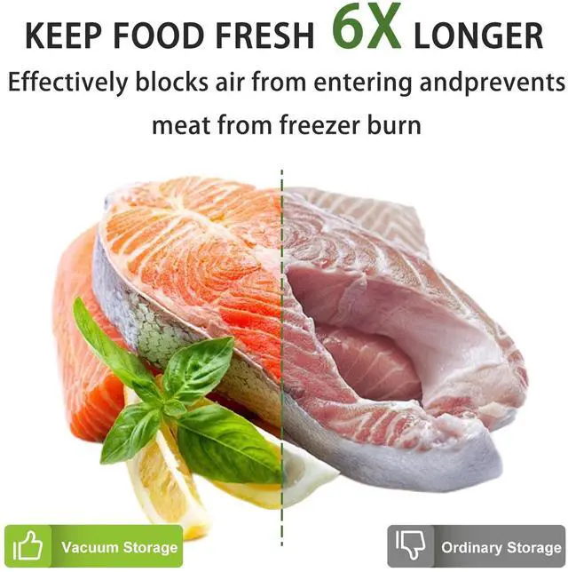 Alt view image 3 of 6 - Bonsenkitchen Vacuum Sealer Machine, Fast Compact Food Sealer with Globefish Tech, Multi Functional, Includes Vacuum Bags & Hose, Black