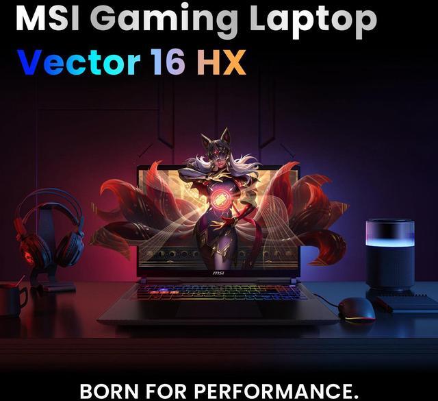 Alt view image 7 of 7 - MSI Vector 16 HX 16" QHD+ 240Hz AI Pro Gaming Laptop, Intel Core Ultra 7 255HX(Beats Intel i9-13900HX), NVIDIA GeForce RTX 5080, 64GB DDR5, 4TB SSD, RGB Backlit, Cooler Boost 5, Windows 11 Pro