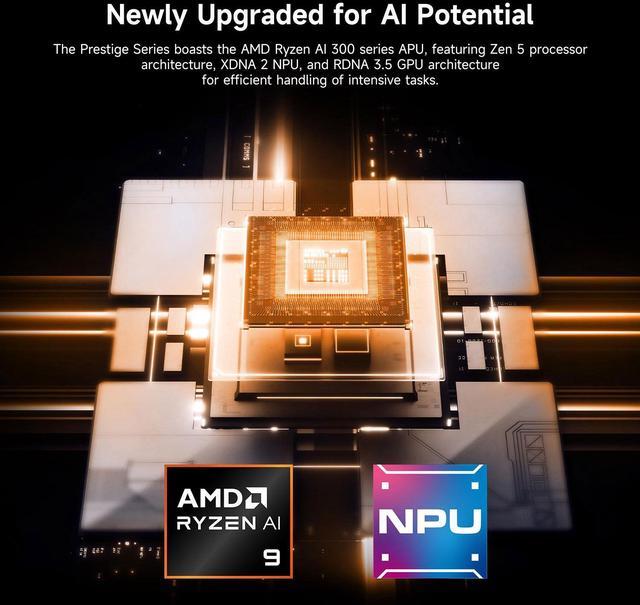 Alt view image 2 of 7 - MSI Creator 16 Copilot Business Laptop, 16" WQXGA 240Hz, AMD Ryzen AI 9 365, GeForce RTX 4060, 32GB RAM, 2TB + 2TB SSD, Creativity With AI Studio, Wi-Fi 7, Win 11 P, Grey