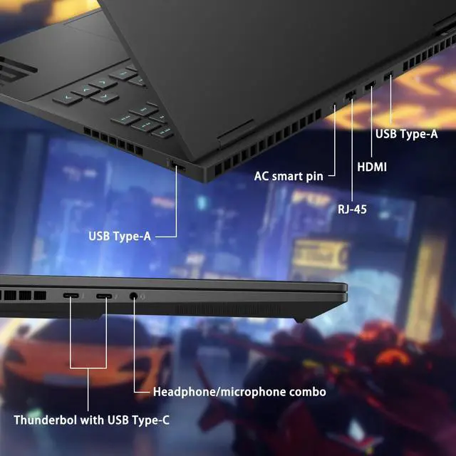 Alt view image 7 of 7 - HP OMEN 16.1" WUXGA 165Hz i9 RTX 4070 Premium Gaming Laptop, Intel Core i9-14900HX, NVIDIA GeForce RTX 4070, 64GB DDR5 RAM, 1TB SSD, RGB Backlit KB, Wi-Fi 7, W11P, HyperX Cloud Headset