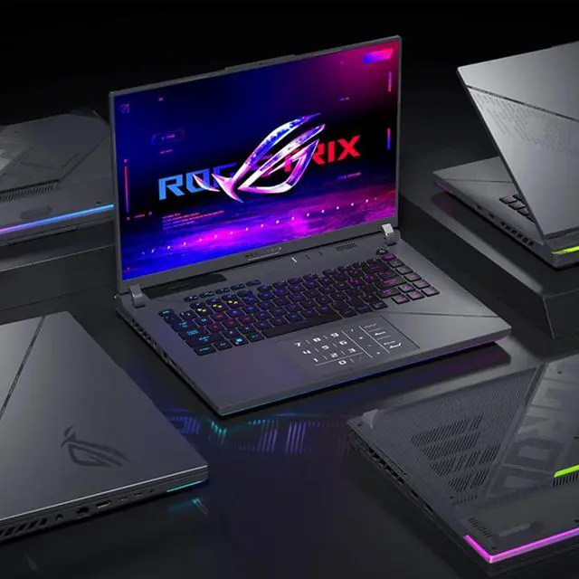 Alt view image 7 of 7 - ASUS ROG Strix G16 VR-Ready Gaming Laptop, 16" FHD+ 165Hz Display, Intel Core i9-13980HX, NVIDIA GeForce RTX 4060, 32GB DDR5 RAM, 1TB SSD, RGB Backlit KB, Wi-Fi 6, RJ-45, Win 11 Home, Grey