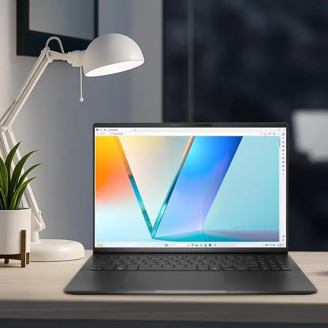 Alt view image 7 of 7 - ASUS Vivobook S 16 AI Copilot+ Business Laptop, 15.6 2.8K(2880x1620) 120Hz, AMD Ryzen AI 9 HX 370, 32GB RAM, 1TB SSD, Radeon Graphics, Wi-Fi 6, RGB Backlit, FHD Camera, Windows 11 Home, Black