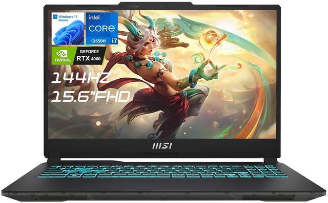 Main image of MSI Cyborg 15 Gaming Laptop, 15.6 FHD 144Hz, Intel i7-12650H, NVIDIA RTX 4060, 32GB DDR5 RAM, 1TB SSD, Wi-Fi 6, Windows 11 Home, Black