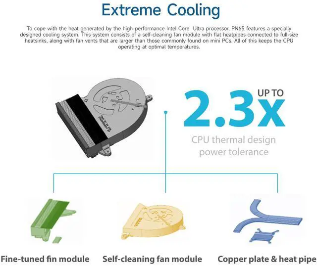 Alt view image 4 of 7 - ASUS ExpertCenter PN65 Business Mini Desktop, Intel Core Ultra 7 155H, 32GB DDR5 RAM, 1TB PCIe SSD, HDMI, RJ-45, Wi-Fi 7, Windows 11 Pro, Black