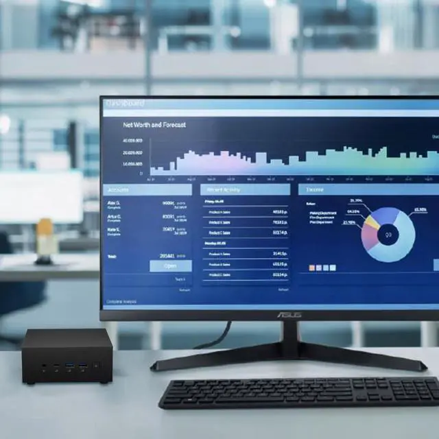 Alt view image 7 of 7 - ASUS ExpertCenter PN65 Business Mini Desktop, Intel Core Ultra 7 155H, 32GB DDR5 RAM, 1TB PCIe SSD, HDMI, RJ-45, Wi-Fi 7, Windows 11 Pro, Black