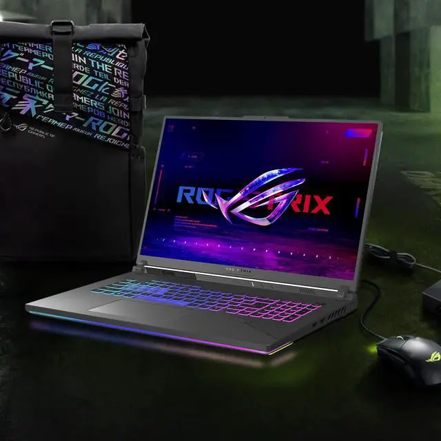 Alt view image 7 of 7 - ASUS ROG Strix G18 Pro Gaming Laptop, 18" 2.5K 240Hz/3ms Nebula Display, AMD Ryzen 9 8940HX, NVIDIA RTX 5070 with ROG Boost & Cooling, 64GB DDR5, 2TB SSD, RGB Backlit KB, Aura Sync Light Bar, Win11 P